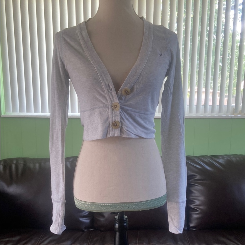 Y2K American Eagle cropped cardigan